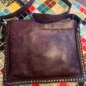 Latico Deep Purple Leather Bag